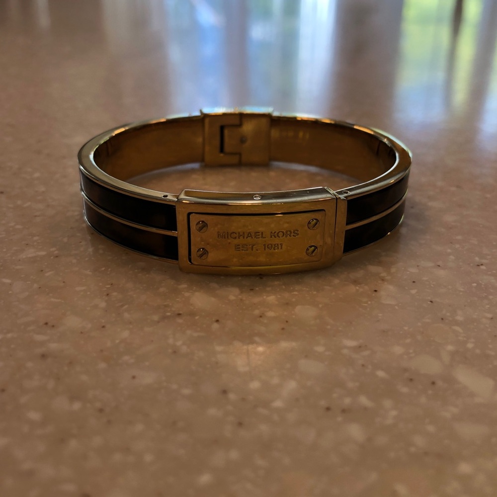 Michael Korda Gold and Tortoise Bracelet